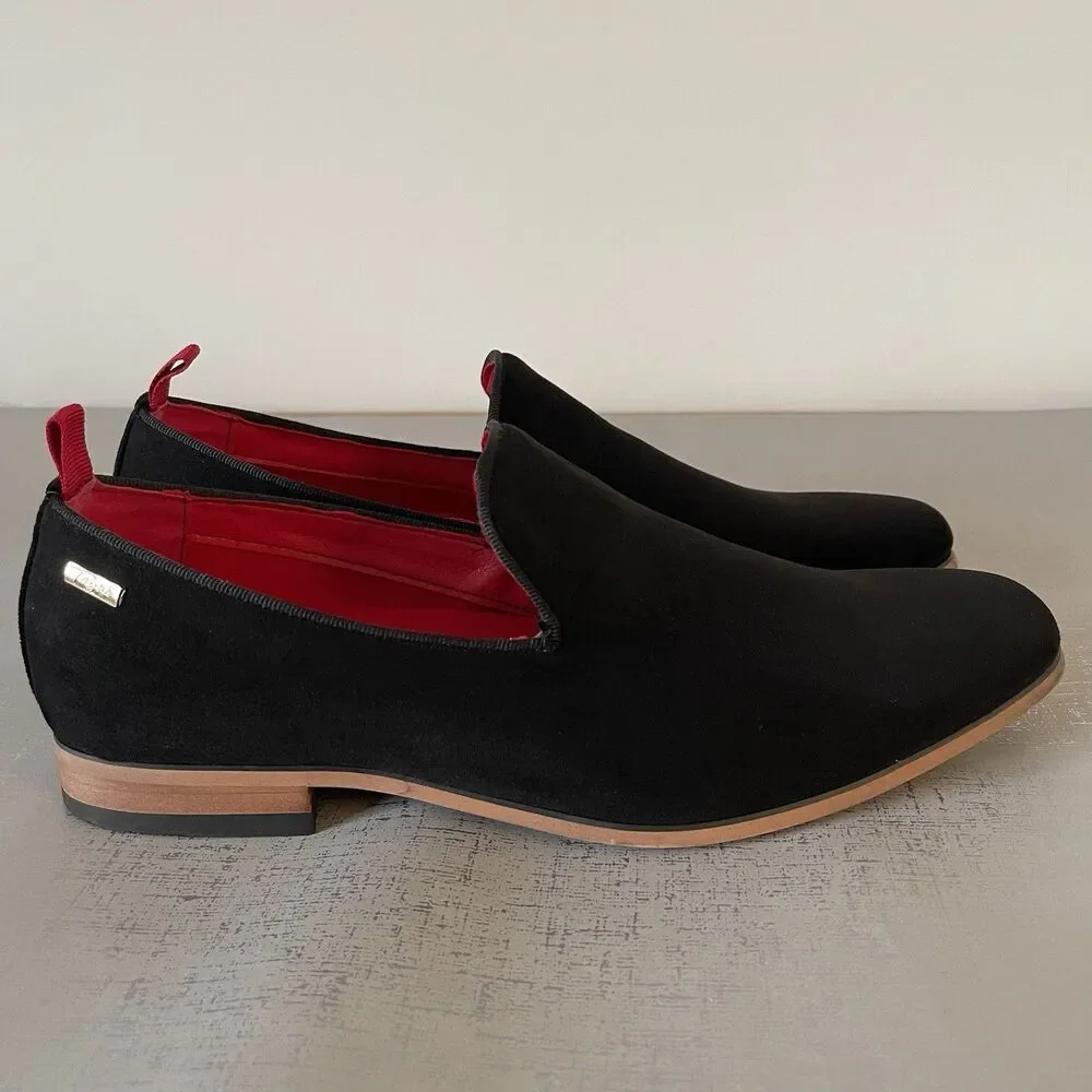 Tayno‎ Alpha Black Loafers Dress Shoes Men's Size 8 Preppy Holiday Party